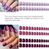 96 шт. коротких накладных ногтей, глянцевые однотонные искусственные ногти, полное покрытие, искусственные ногти для маникюра с натуральным видом