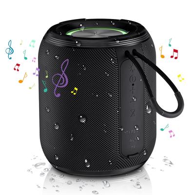 Популярный улучшенный Bluetooth-динамик ZKBBA с улучшенным HIFI-звуком, долгим временем работы от батареи, водонепроницаемостью IPX7, поддержкой TF, AUX, беспроводной, со светодиодной подсветкой, портативный динамик для и домашнего использования