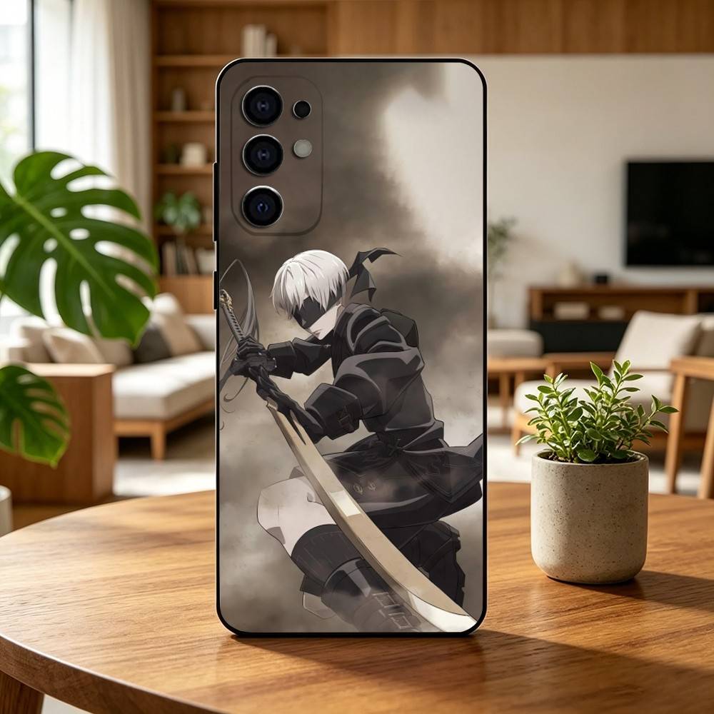 Чехол для телефона NieR A-Automata 2B 9s Для Samsung S25,S24,S21,S22,S23,S30,Ultra,S20,Plus,Fe,Мягкий силиконовый черный чехол