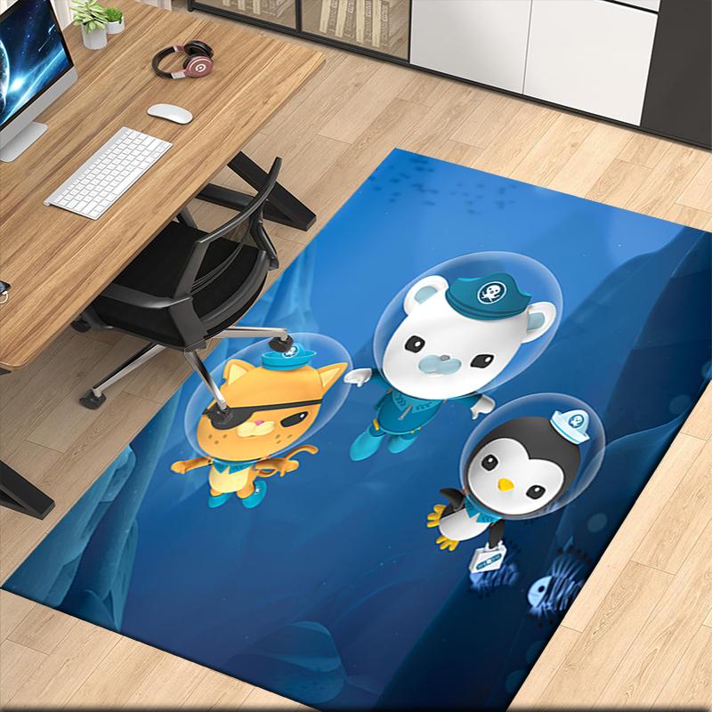 Octonauts Printed Carpetrugfor Office Chair Living Room Bedroom Kitchen Room Decor Gifts