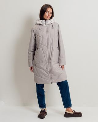 Куртка длинная демисезонная Jc.Rosy Pink 2926 50 светло-серый