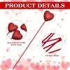5/10pcs Glitter Picks Stick Table Decorations Supplies Heart Artificial Plants Wedding Flower Bouquet