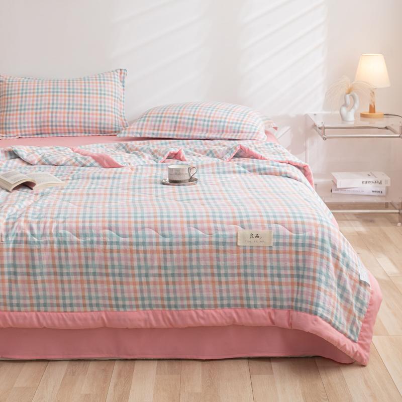 2024 Высококачественное японское весенне-летнее одеяло с кондиционером, односпальное летнее одеяло, летнее охлаждающее одеяло, многоцветное