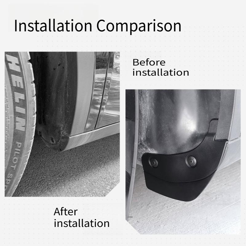 Mud Flaps Mudguards Replacement Splash Guards for Tesla Model 3 Y Highland Juniper 2025 Car Modification Hidden Special Mudguard