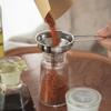 1 шт. Воронка из нержавеющей стали с широким горлом, фильтр для специй и растительного масла, кухонный инструмент, сито с ручкой, воронка-фильтр для пролитого масла