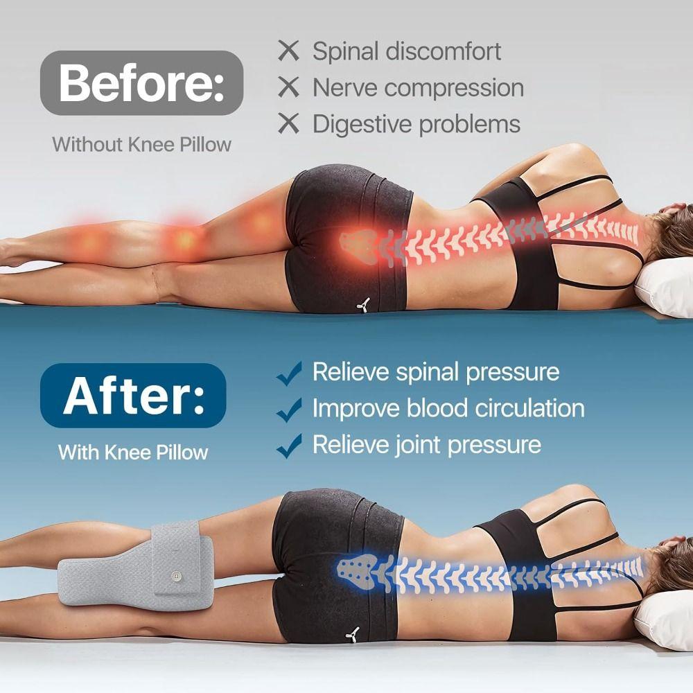 Подушка для коленей однотонная регулируемый ремешок подушка для позиционирования ног облегчает боль в бедрах и ногах
