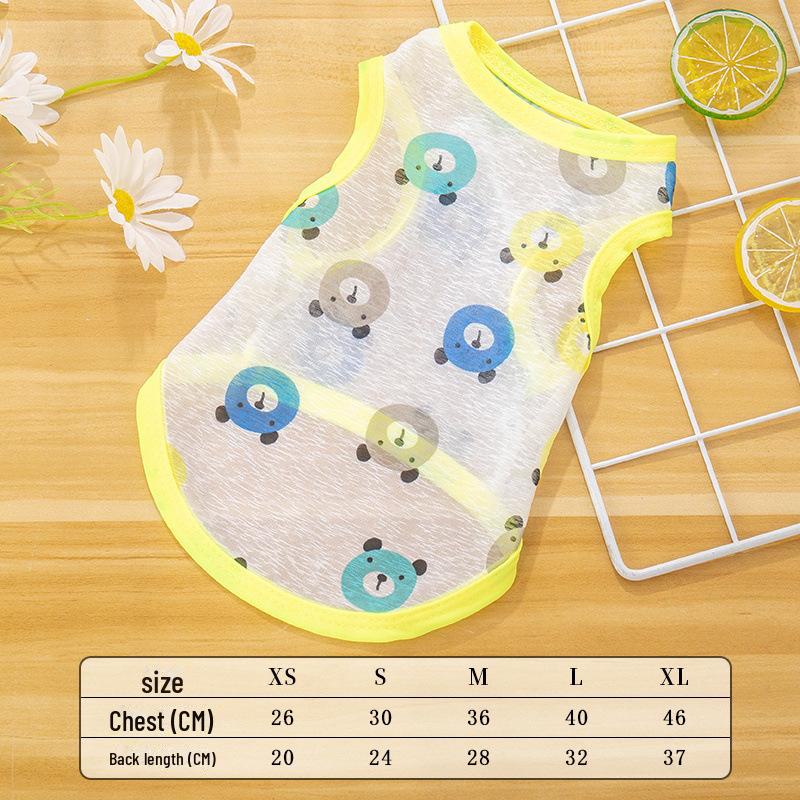 Летний жилет для питомцев: Легкая солнцезащитная рубашка для маленьких собак и кошек, идеально подходит для весны и лета.