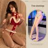 Cross-Border Sexy Lingerie: Christmas Role Play Set with Open Crotch Temptation