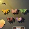 Kitchen Fridge Accessories 5Pcs 3D Butterfly Refrigerator Magnet, Inspired Whiteboard Magnets Magnetic Decor for Photos, Notes, Memos, Shopping Lists