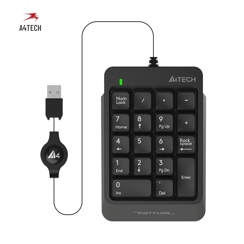 Проводная USB цифровая клавиатура A4TECH FK13