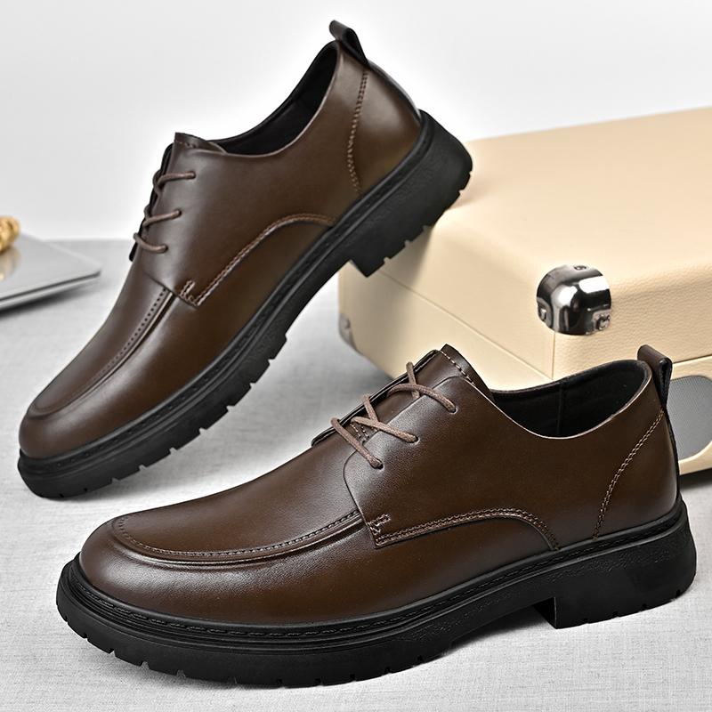 Повседневная обувь из натуральной кожи Elegantes Men Lace Up Oxford Shoes Outdoor Business Men's Dress Shoes Handmade Man Formal Flats