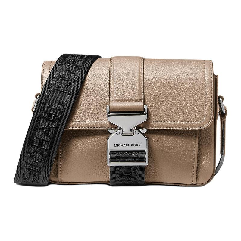 MICHAEL KORS Hudson Fashion Versatile Simple Leather Crossbody Bag Regular Men's Maple Color
