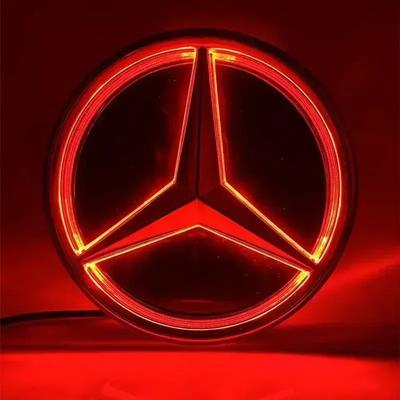 Автомобильная наклейка Benz 2026 Новая Для автомобиля Benz Логотип на передней решетке Светоотражающая поверхность Светодиодный значок Эмблема Светящийся Декоративный свет Для Mercede