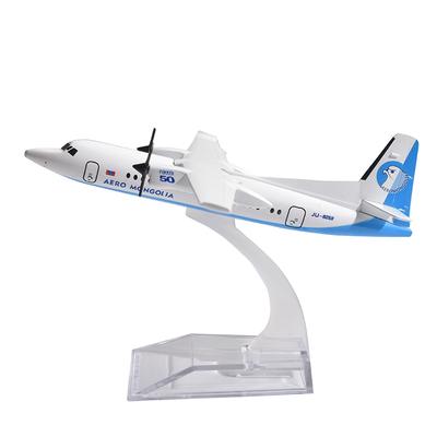 Джейсон Туту 16 см Aero Mongolia Fokker F50 Самолет Erj145 Авиалинии Модель самолета Литой металл 1/400 Масштаб Самолеты