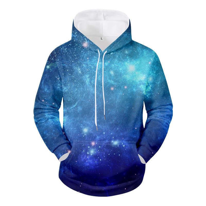 Весна и осень, новый мужской 3D-принтованный повседневный персонализированный свитер с капюшоном и пуловер