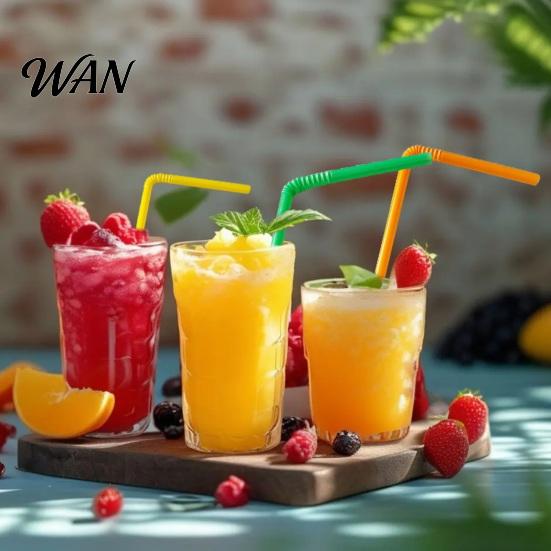 Black Plastic Straws 100PCS Disposable Straws, Colorful Bendable And Straight Food-Grade PP Safe Thin Tube Drinking for Milk Tea Juice Drinks