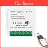 Модуль переключения Zigbee Мини 30 16А Умное реле Выключатель света Приложение Удаленное управление Голосовое управление