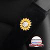1 Sunflower Chrysanthemum Plush Set with Artificial Diamond Blingbling Car Supplies Seat Belt Shoulder Protector