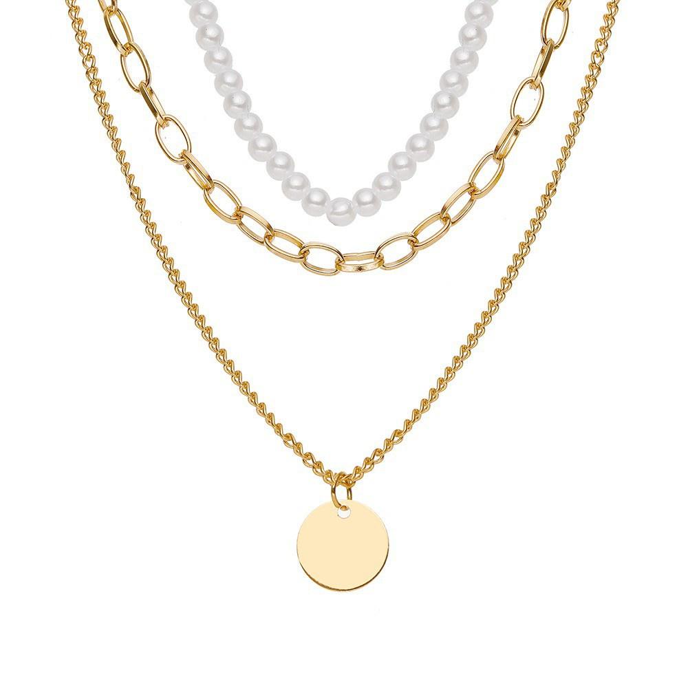 iF ME Корейское многослойное ожерелье с бабочкой, модное золотистое, серебряное ожерелье-цепочка, женские ювелирные аксессуары