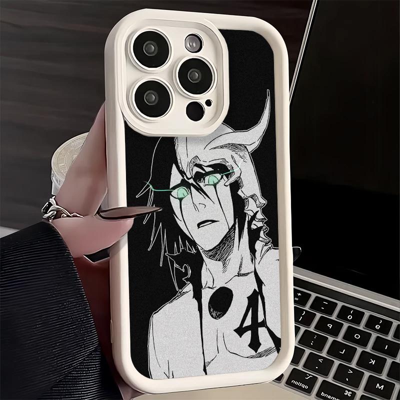 Phone Case for iPhone 17 Air 16E 15 16 Pro Max Bleach Ulquiorra Cifer 4 Cover 14 Plus 13 12 Mini Soft Shell Silicone Fundas