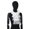 Lace Court Lapel Vintage Fake Collar Ruff Tulle Scarf Cosplay Accessory Dress Layered Ruffled Detachable Mesh Collar Shawl