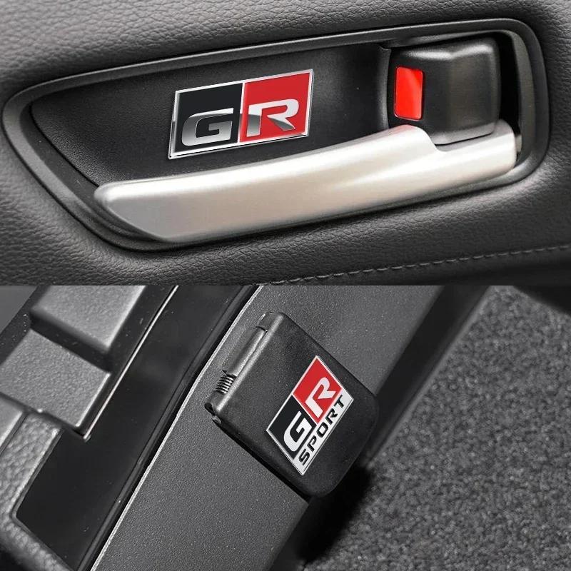 3D алюминиевая наклейка на автомобиль Логотип-эмблема GR SPORT Значок Декор окна и кузова автомобиля Для Toyota Corolla C-HR RZ RC RS Prius Аксессуары