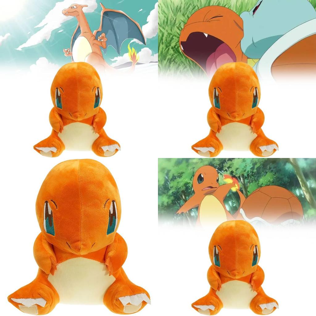 Pokemon Plush Charmander Toy Cartoon Stuffed Doll Cute Decoration Kids Gift
