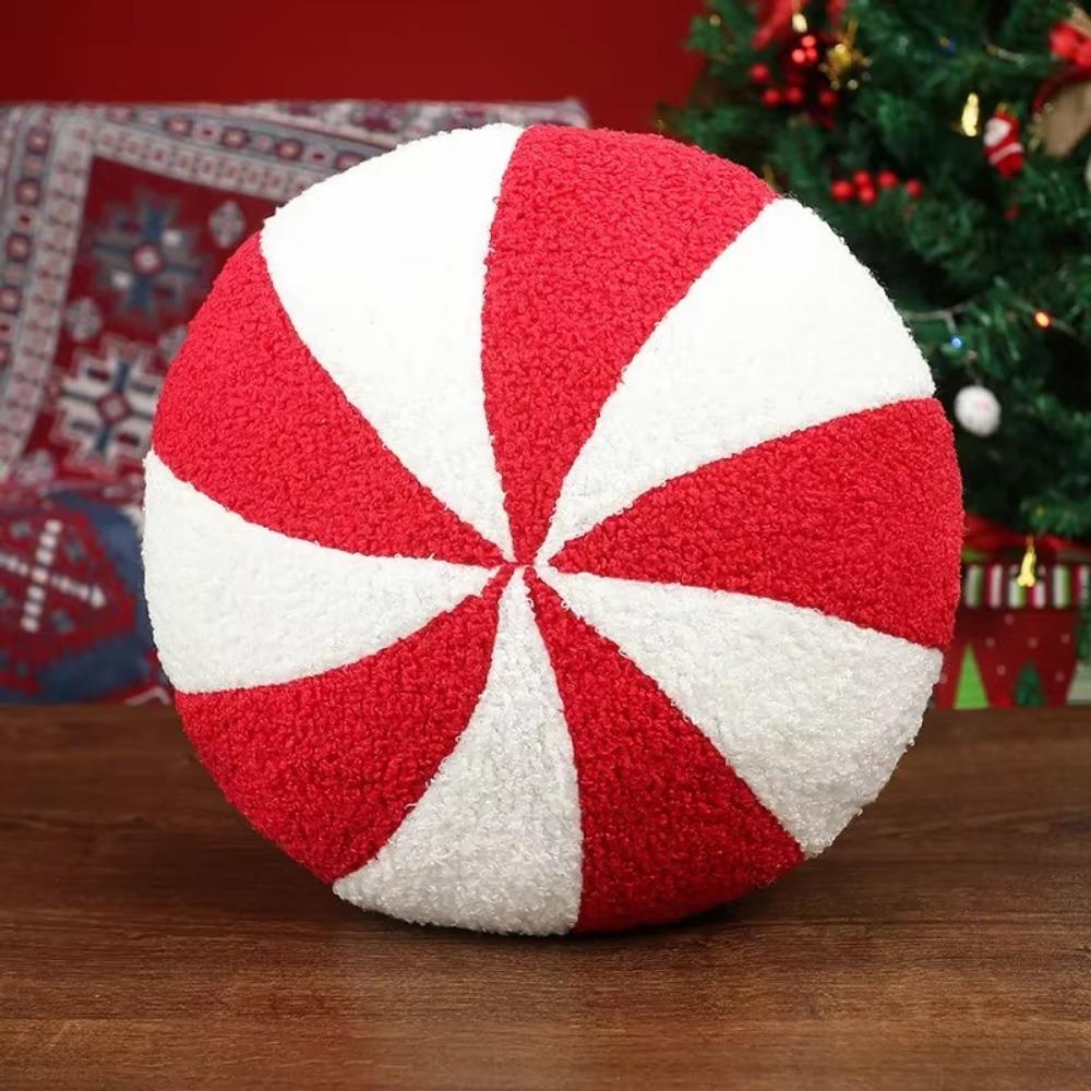 Red Christmas Cartoon Pillow Plush Pillow Cushions New Red Decoration Pillow  Christmas