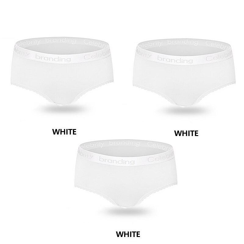 3Pcs Women's Panties Cotton Breathable Underwear Briefs Cute Letter Girls Lingerie Size M-XXL