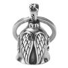 Luck Riding Bell Motorcycle Guardian Angel Wings Lucky Exorcist Bell Keychain Good Luck Talisman Keyring