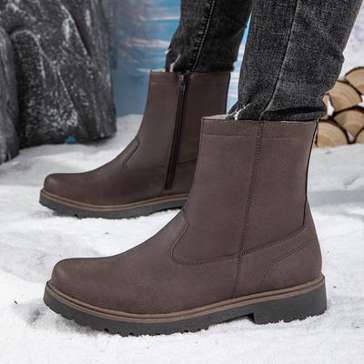 Осенние женские ботинки Теплая обувь Зимние Прочные и легкие Четыре сезона Уличные Универсальные Ботинки с высоким голенищем в британском стиле