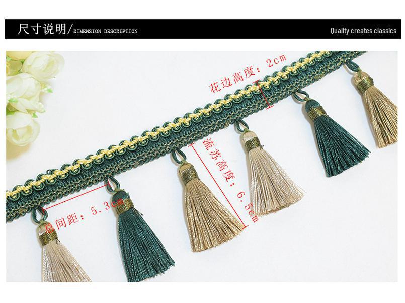 Красное кружево с кисточками — многофункциональный домашний аксессуар (12м) для багажа, штор и многого другого