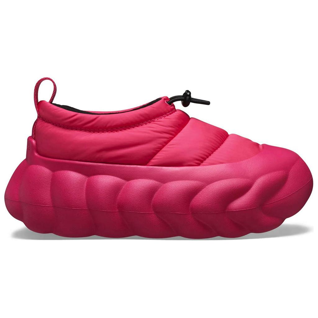 Crocs Overpuff Shorty Модные низкие кеды унисекс розовые