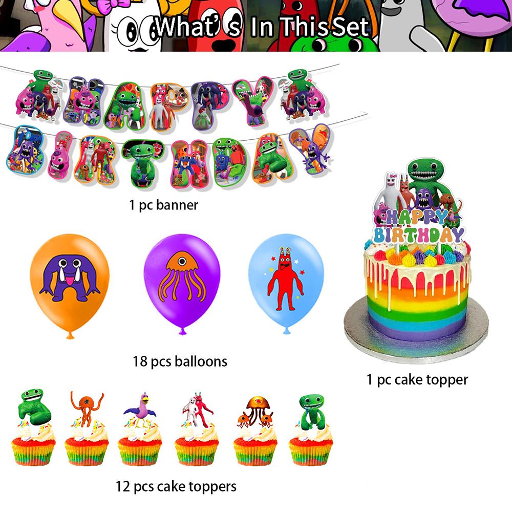 Garten of BanBan Party Supplies включает в себя воздушные шары для торта Banner для детей