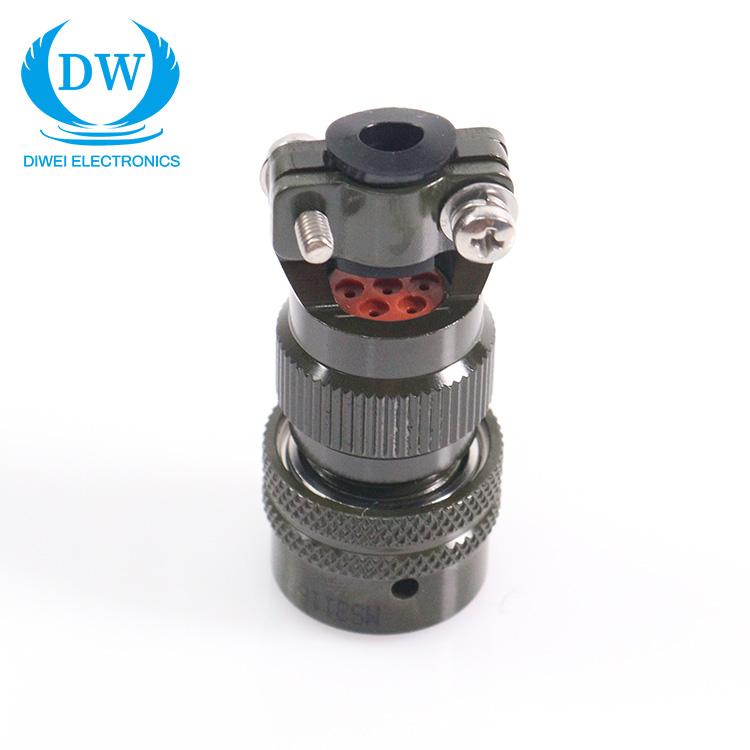 GX12 Car and Aviation Line Security Monitoring Male Connector 2-7 Core Circular 26482 MS3116F 10-7P with Copper Contact
