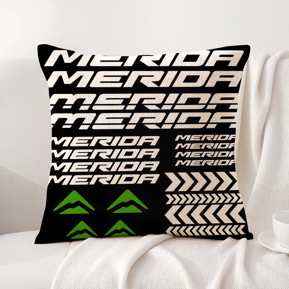 Модная Наволочка M-Meridas Bikes из Натурального Льна Органической Ткани Двусторонняя Печать Диван Домашний Декор Подарок Наволочка