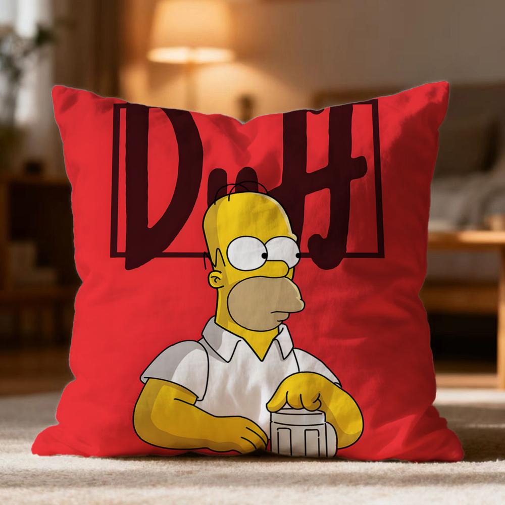 Горячая Наволочка The Simpsons Мягкая Стирающаяся Подушка Для Дивана Кровати Путешествий Офиса