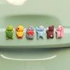 6pcs/set Sleeping Mini Animal Car Decoration Accessories Cute Animal Car Dashboard Decoration  Car