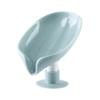 1PC Leaf Shape Soap Holder Suction Cup Sponge Dish Rack With Drain Water Bathroom Shelf For Home Storage Box Kitchen Accessories