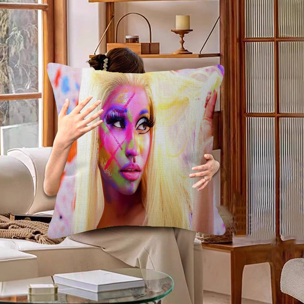 Nicki Minaj Rap Sexy Pillow Gifts Home Office Furnishings Bedroom Sofa Car Cushion Cover Case 45x45cm