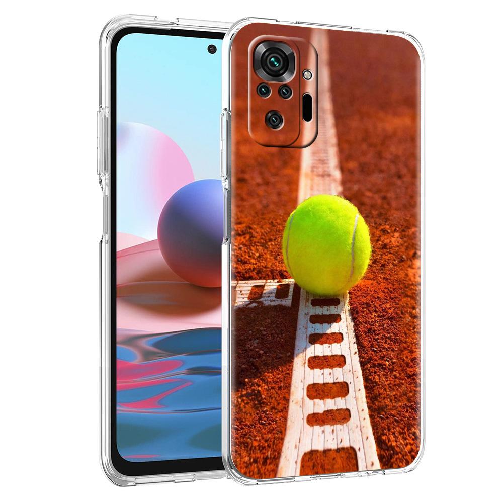 Чехол для телефона для Xiaomi Redmi Note 15 14 5G 13 12 10 11 Pro Plus 4G 14C 13C 12C Мягкий ТПУ Чехол Спорт Теннис