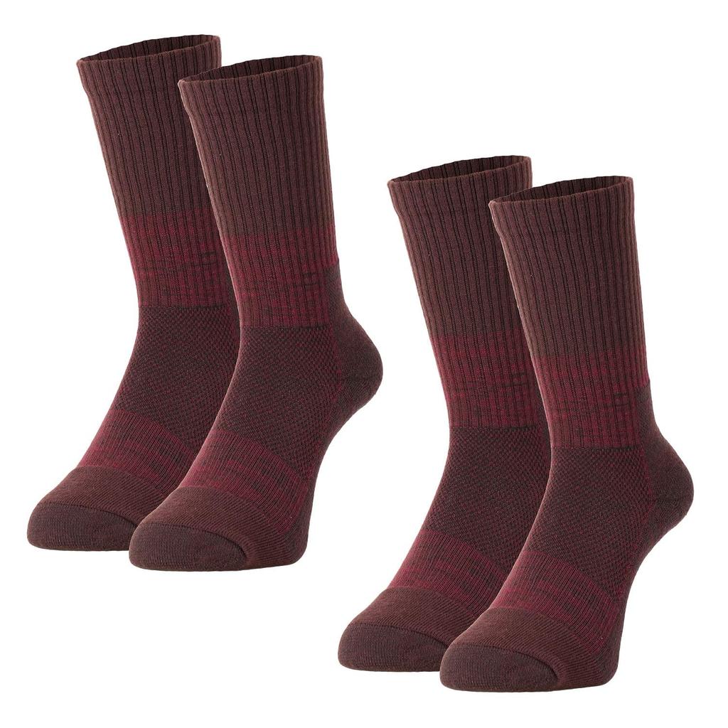 VAXPOT Trekking Mountaineering Socks for and Cushioned Mesh Antibacterial and Sizes Socks, 2-Pair Set, Men, Women, Kids, Soles, Instep, Deodorizing,