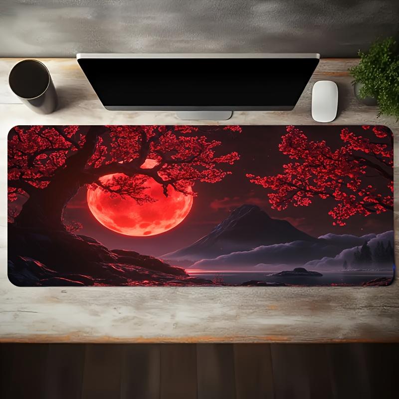 Office Mouse Pad Gaming Desk Mat Cloth Surface Anti Slip Rubber Base for PC Laptop Keyboard Office Desk Setup Desk Pad Accessory