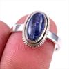 Натуральный кианит драгоценный камень ручной работы 925 пробы серебро подарок кольцо S.7 Y5U22