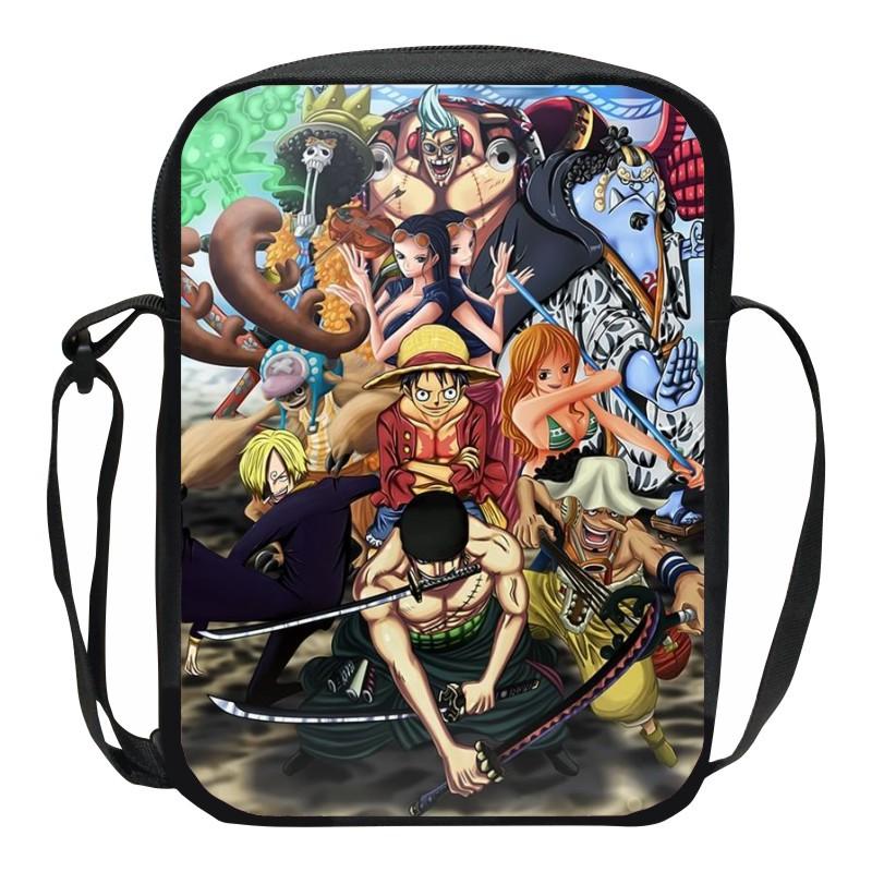 One Piece Обезьяна D. Сумка-мессенджер на плечо с принтом Луффи, Сумка, Школьные сумки для мальчиков и девочек, Сумка для телефона, Сумка для покупок, Лучший подарок