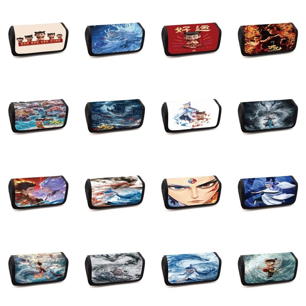 Minimalist Pencil Childrens Case With Ne Zha Print Design For Daily Use School