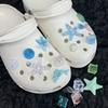 Blue Secret Starfish Shell Hole Shoe Buckle Accessories Decoration Removable Shoe Accessories For Girls Summer Shoes Diy Gift