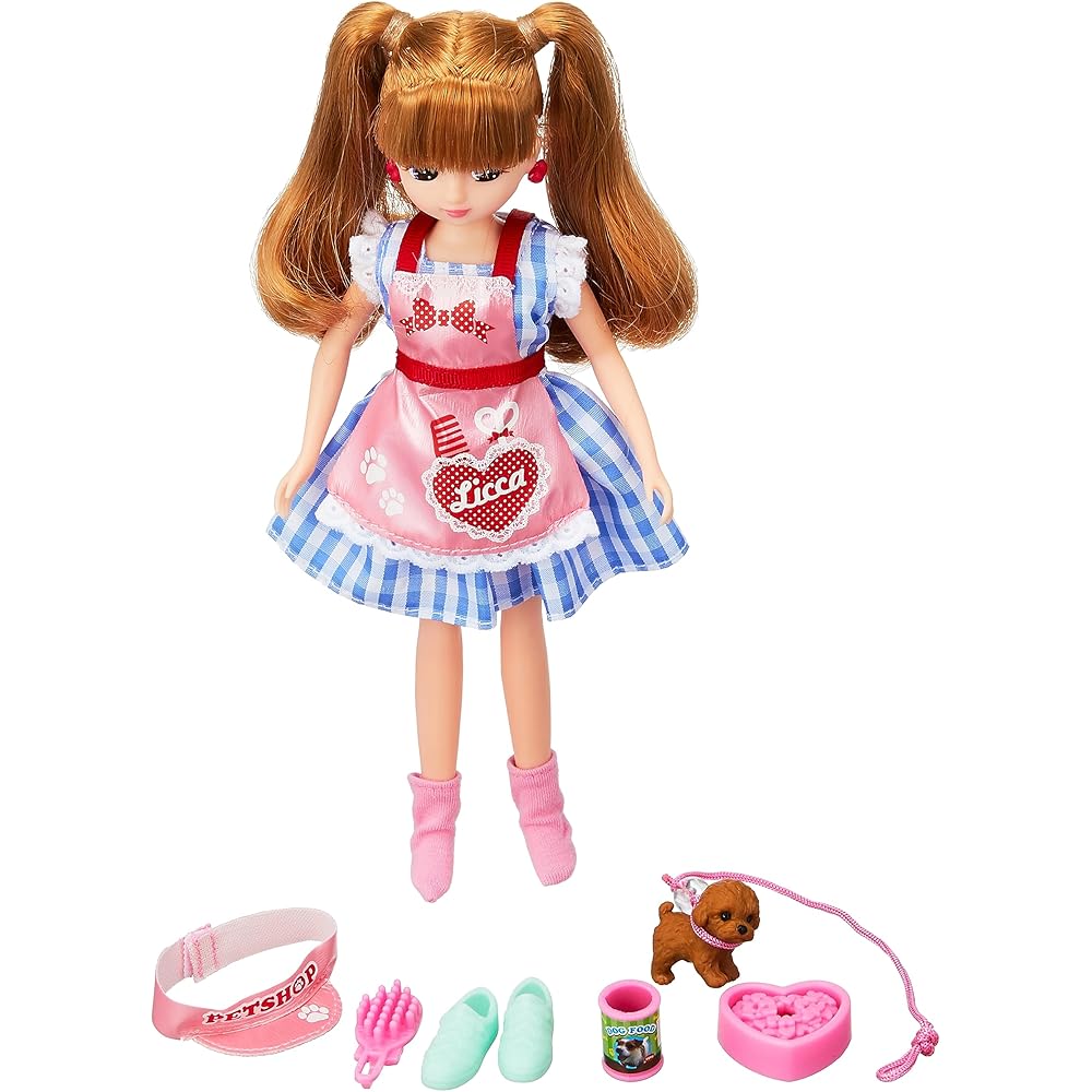 Takara Tomy Licca-chan Doll LD-11 Pet Groomer Toy with Accessories for Kids