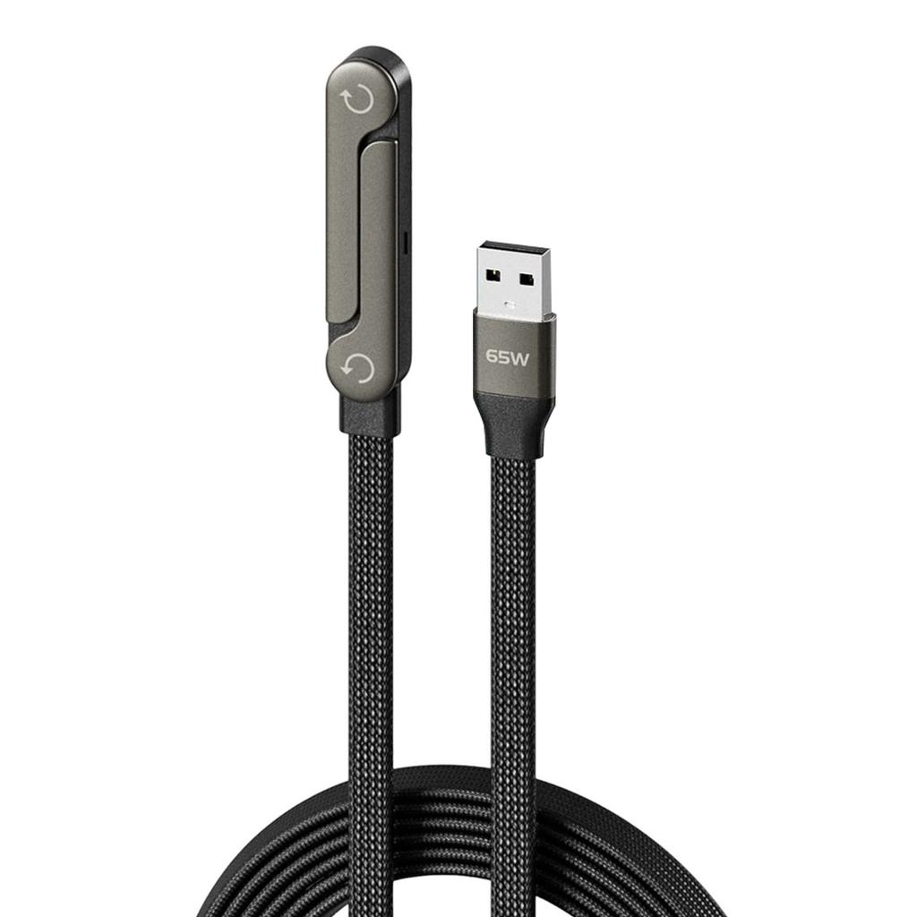 240 Вт/65 Вт Невидимый держатель Зарядный кабель Быстрая зарядка Плетеный кабель со встроенной подставкой для телефона для iPhone 17