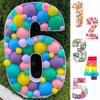 User Friendly Latex 3D Number Balloon Display Stand For Festival Event Baby Showers Photo Backdrops